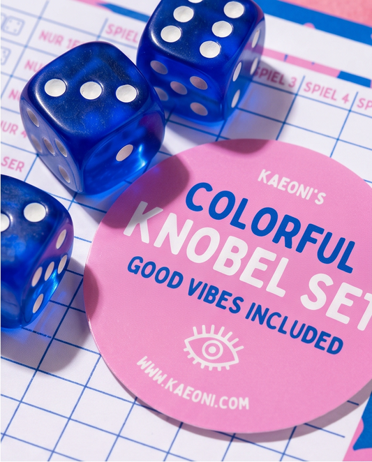 Bunte Acrylwürfel mit Colorful Knobelblock
