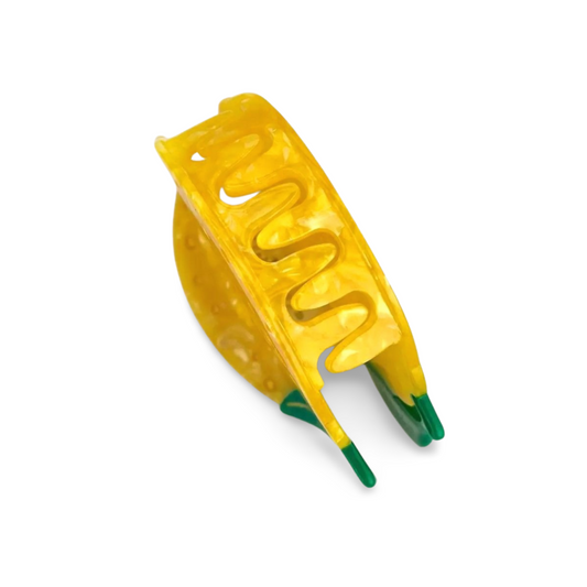 Acetat Haarklammer Zitrone