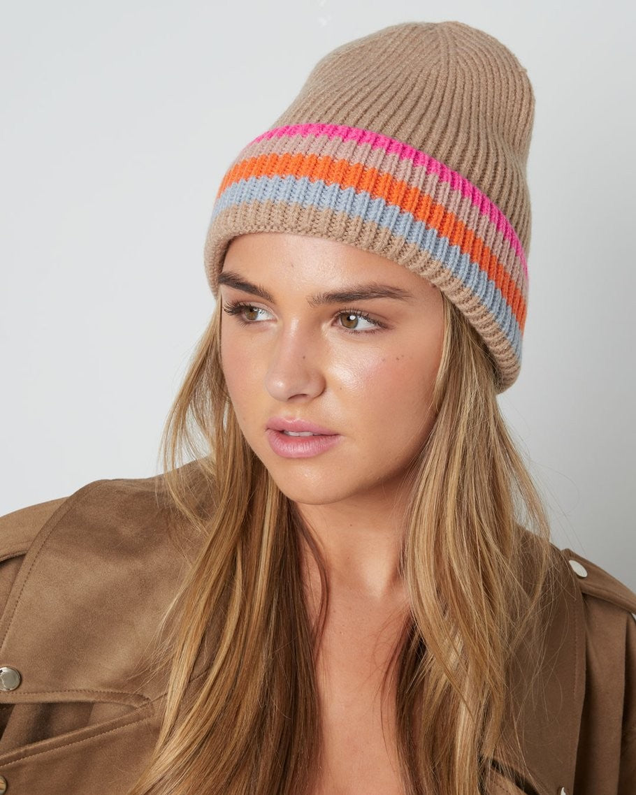 Streifen Beanie
