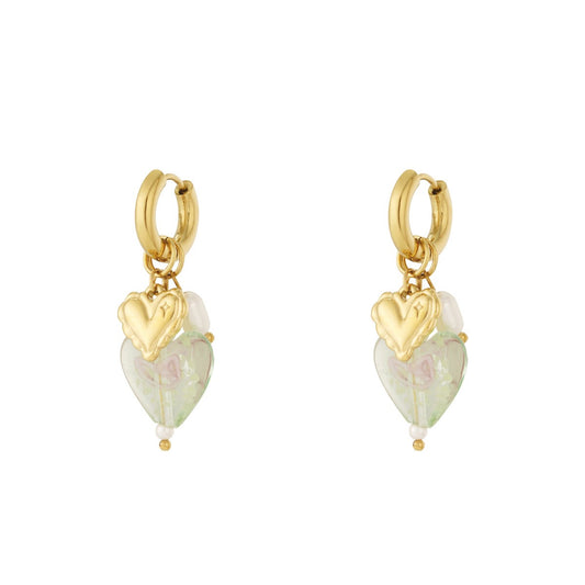Pastell Heart Ohrringe