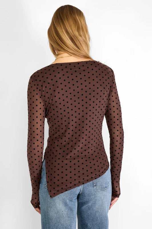 Mesh Longsleeve Polka