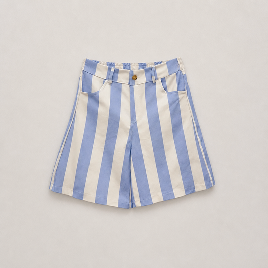 Block Streifen Bermuda Shorts