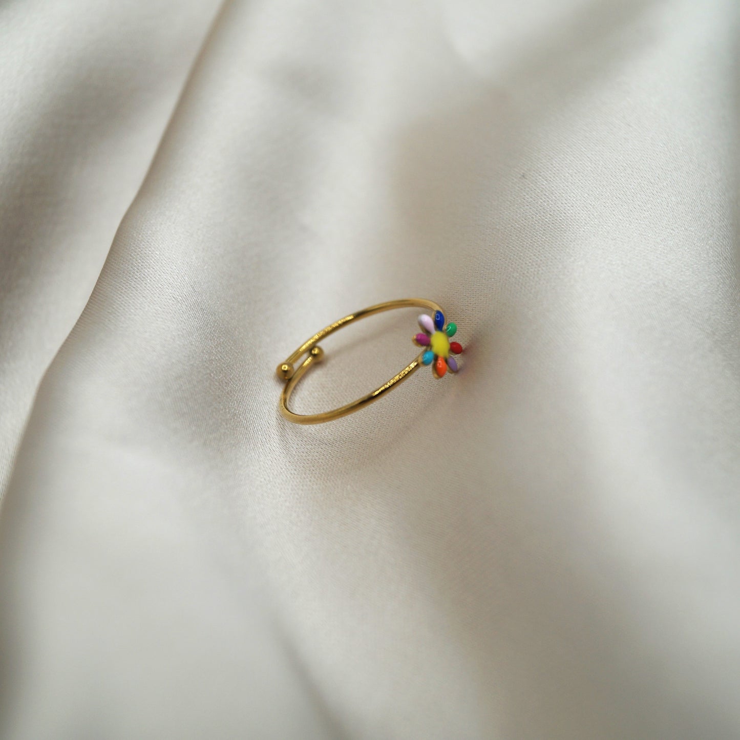 Bunter Blumen Ring