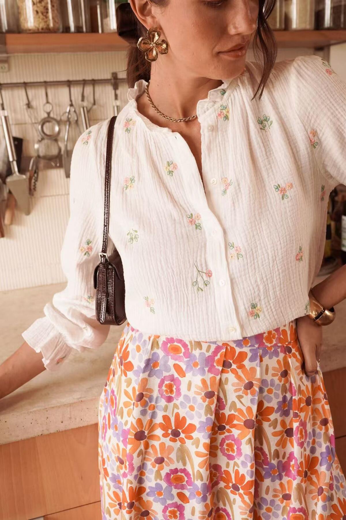 Musselinbluse Clara