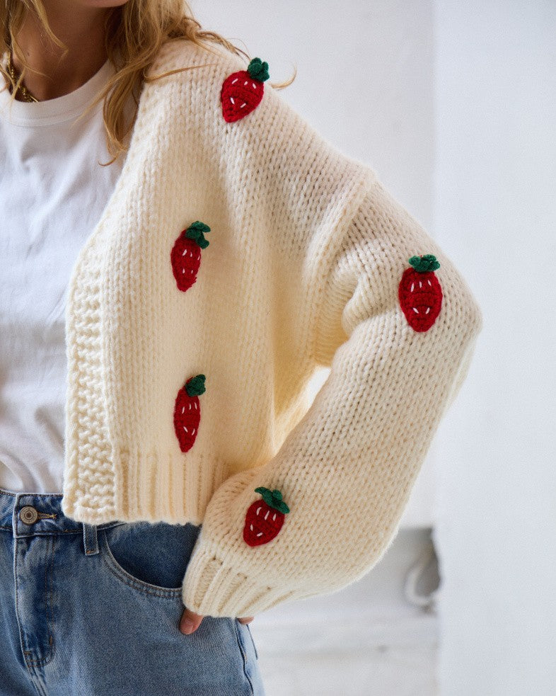 Strawberry Cardigan