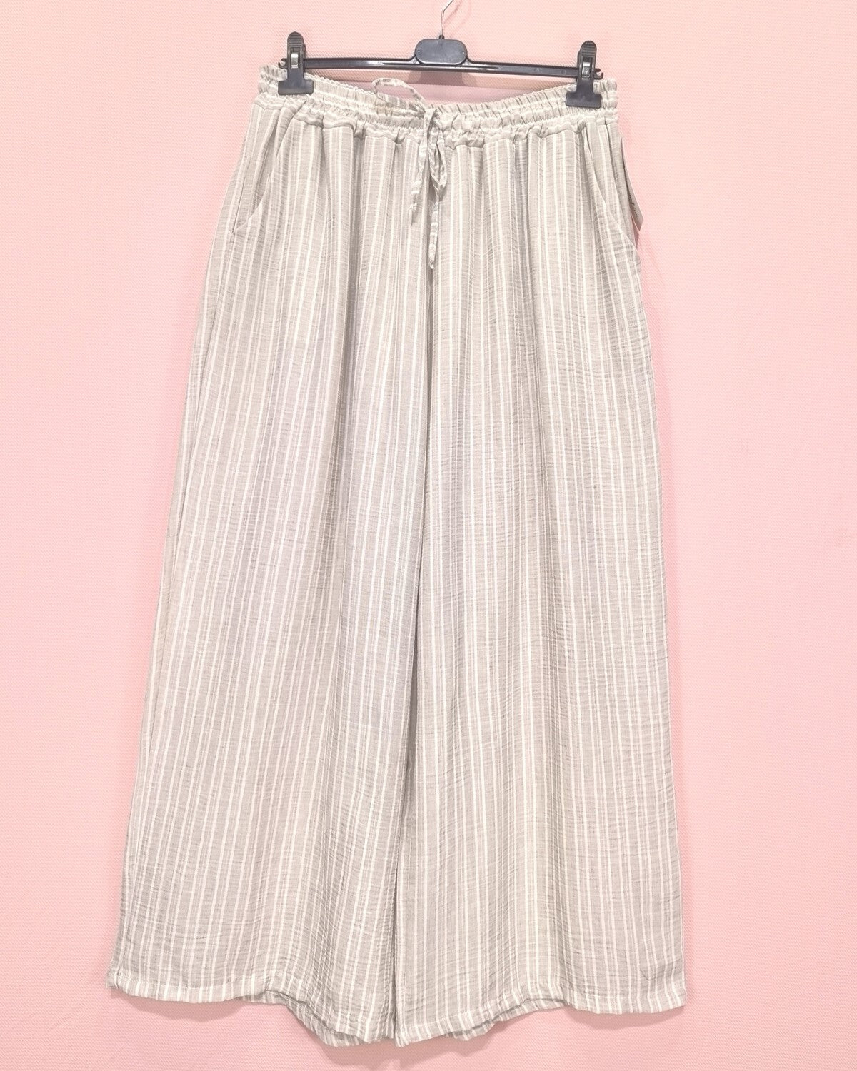 Leinen Hose Streifen