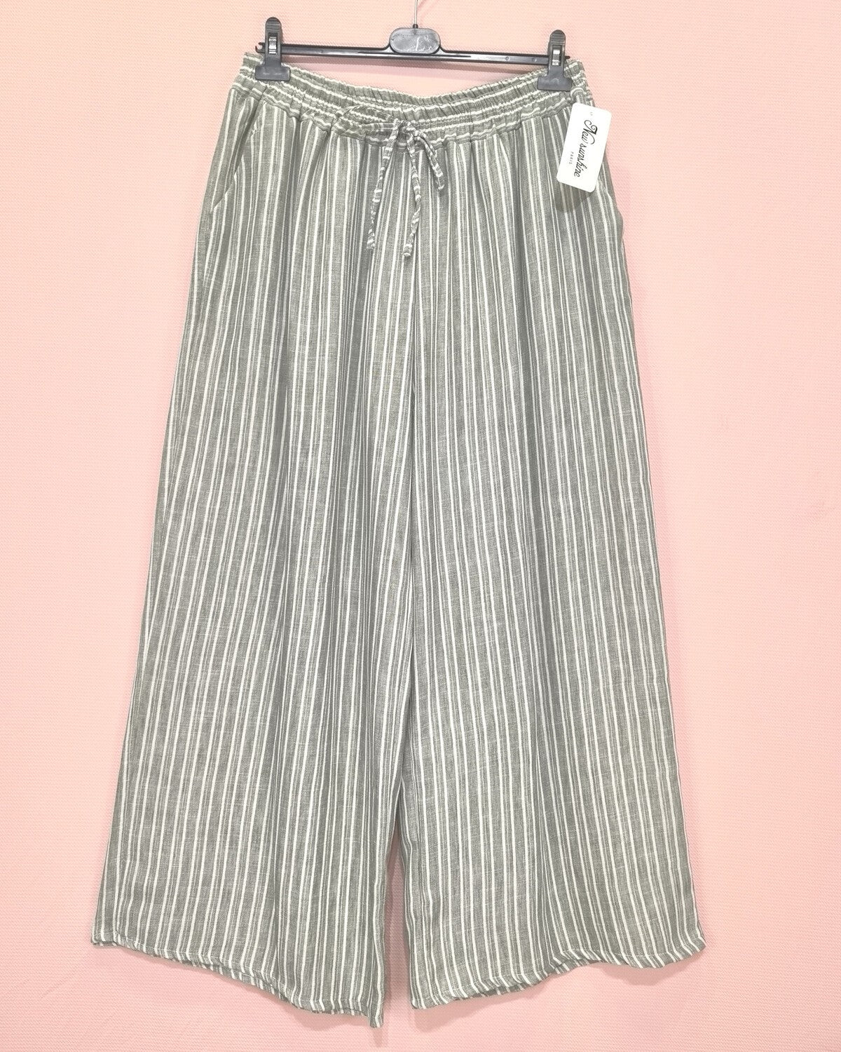 Leinen Hose Streifen