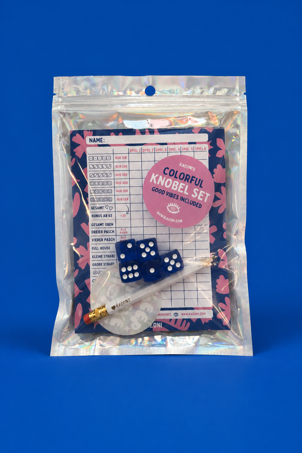 Colorful Knobel Set als Geschenkidee