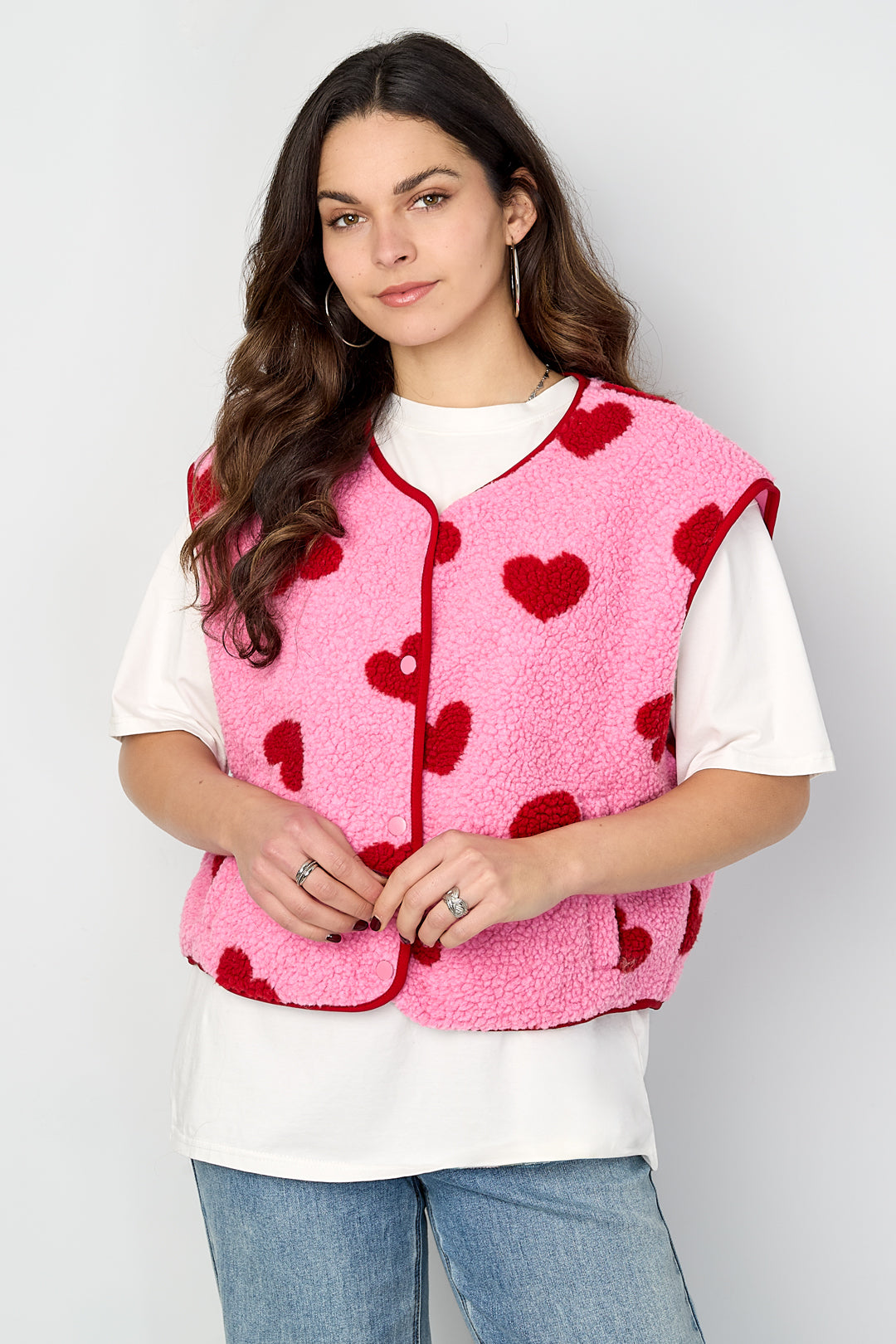 Herz Fleece Weste
