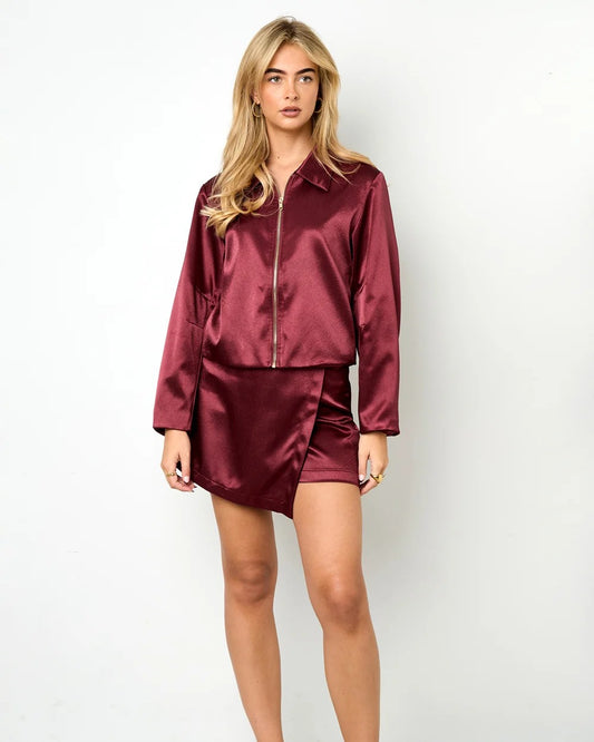 Satin Jacke