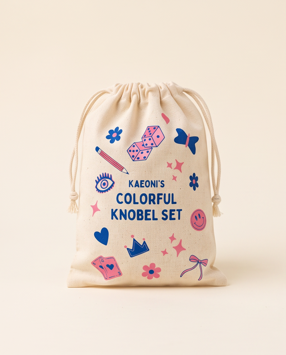 Knobel Reisespiel mit Würfelbecher und Baumwollbeutel
