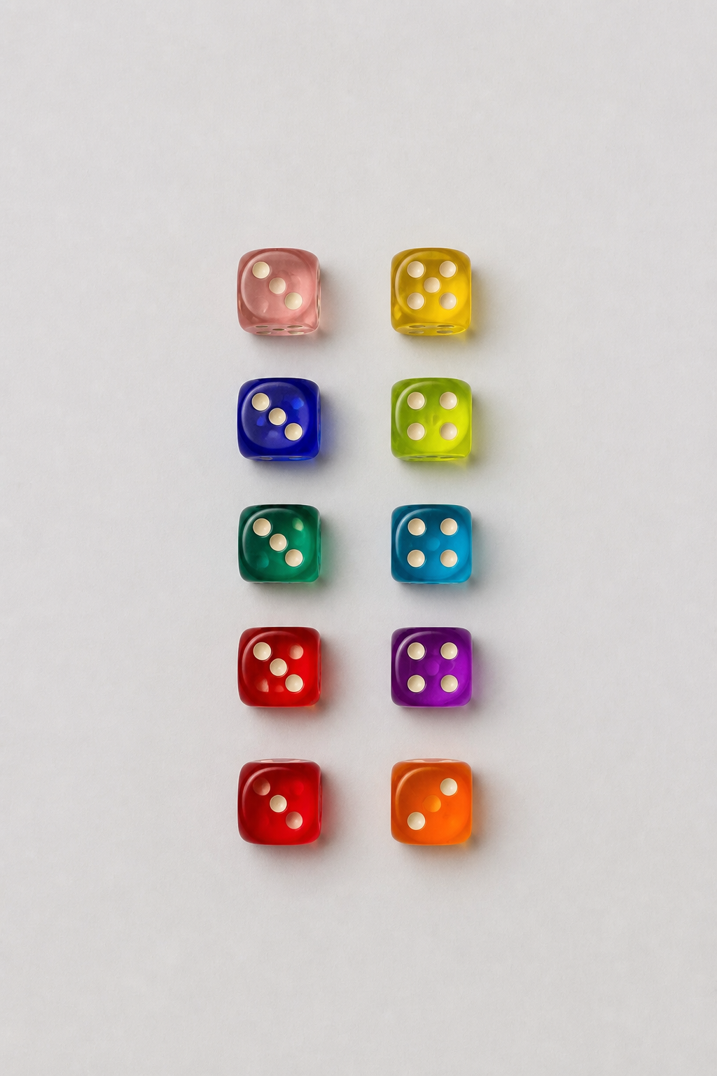 Colorful Knobel Set I Würfelspiel mit Lederbecher