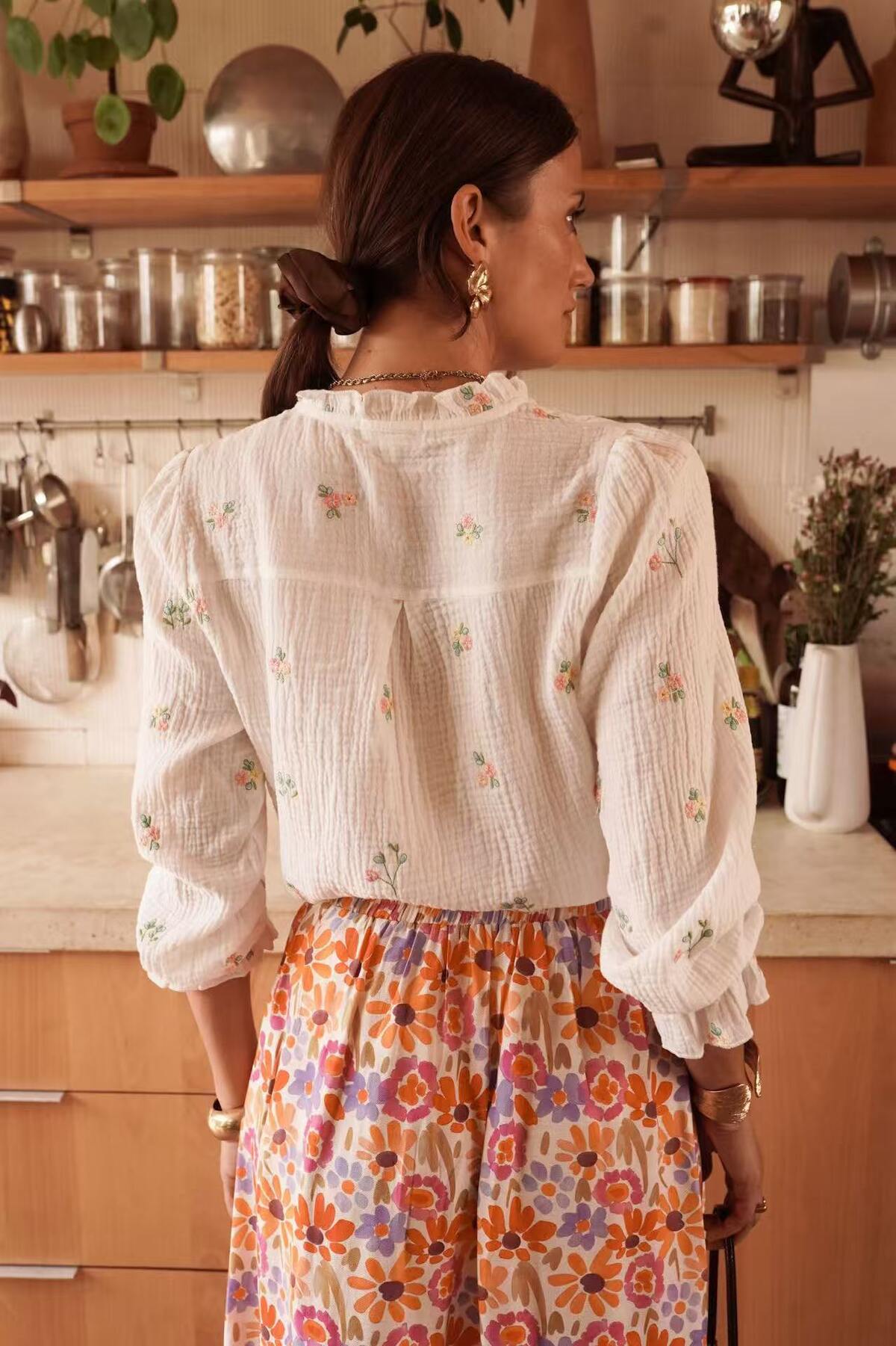 Musselinbluse Clara