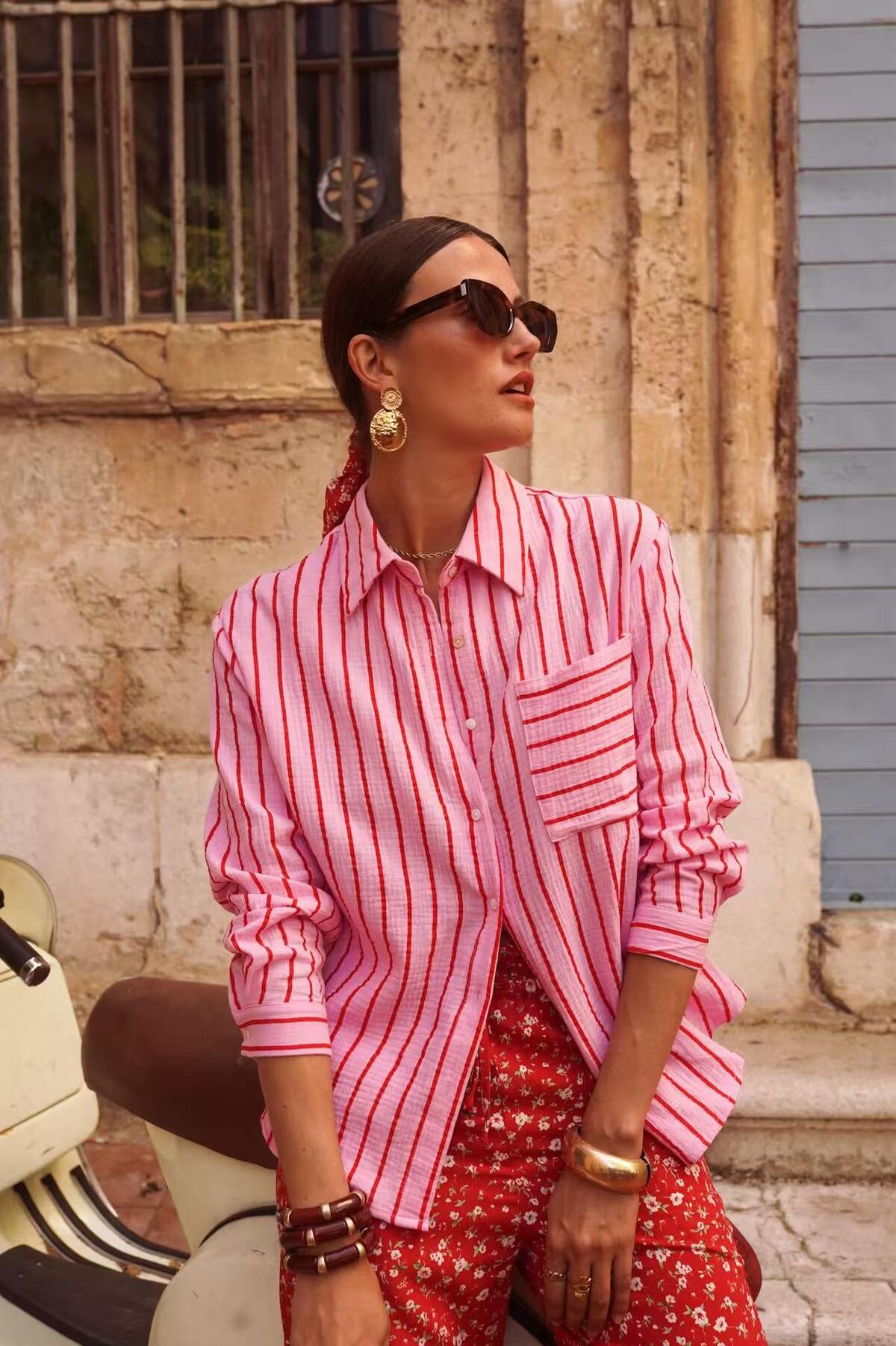 Poppy Musselin Bluse