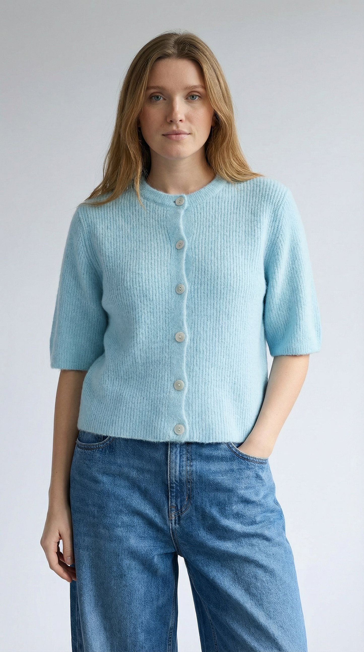 Kurzarm Strickjacke Lara