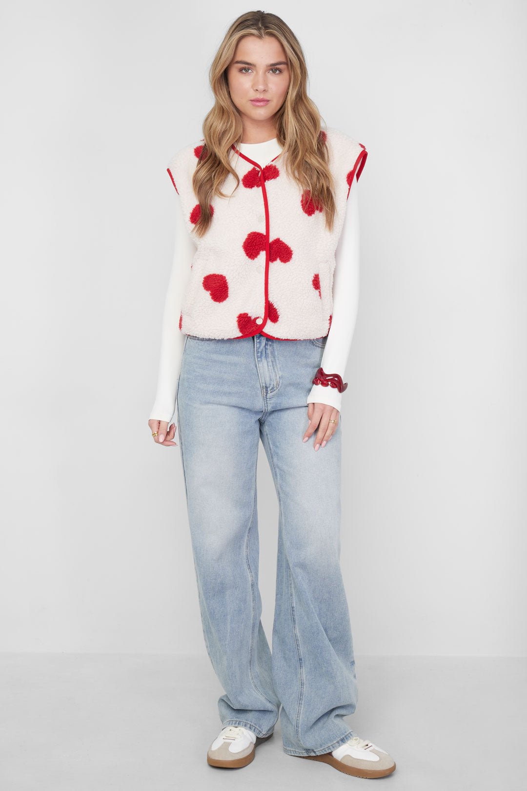 Herz Fleece Weste