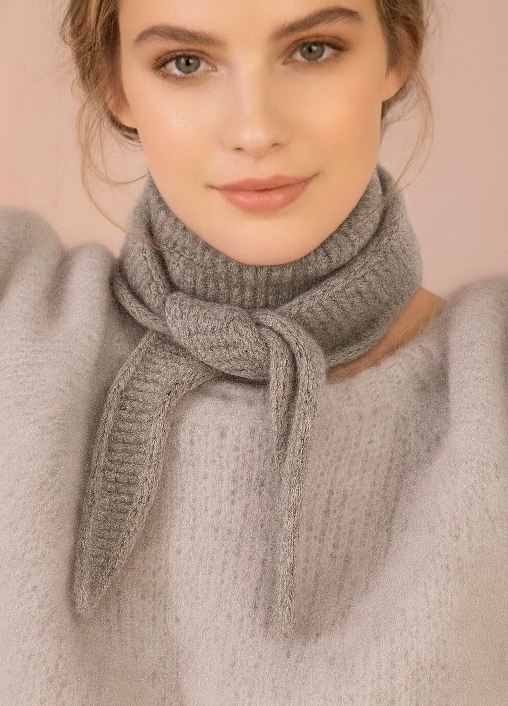 Mini Strickschal lang