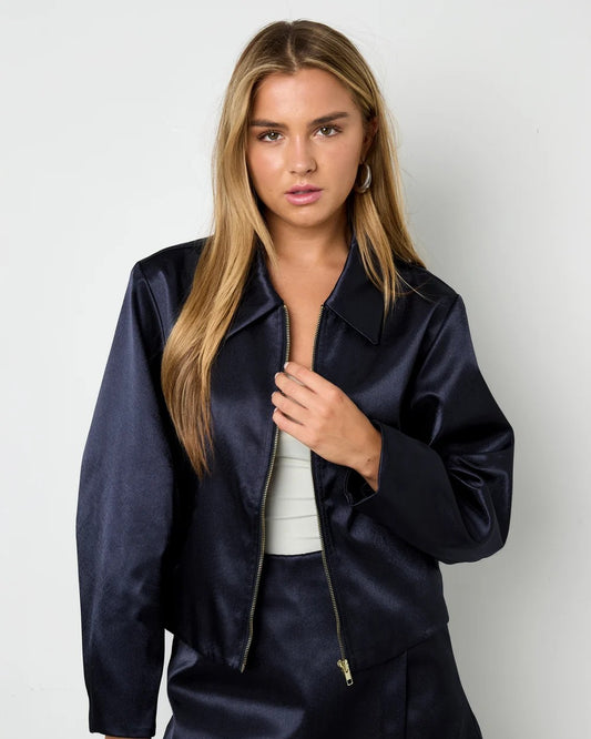 Satin Jacke