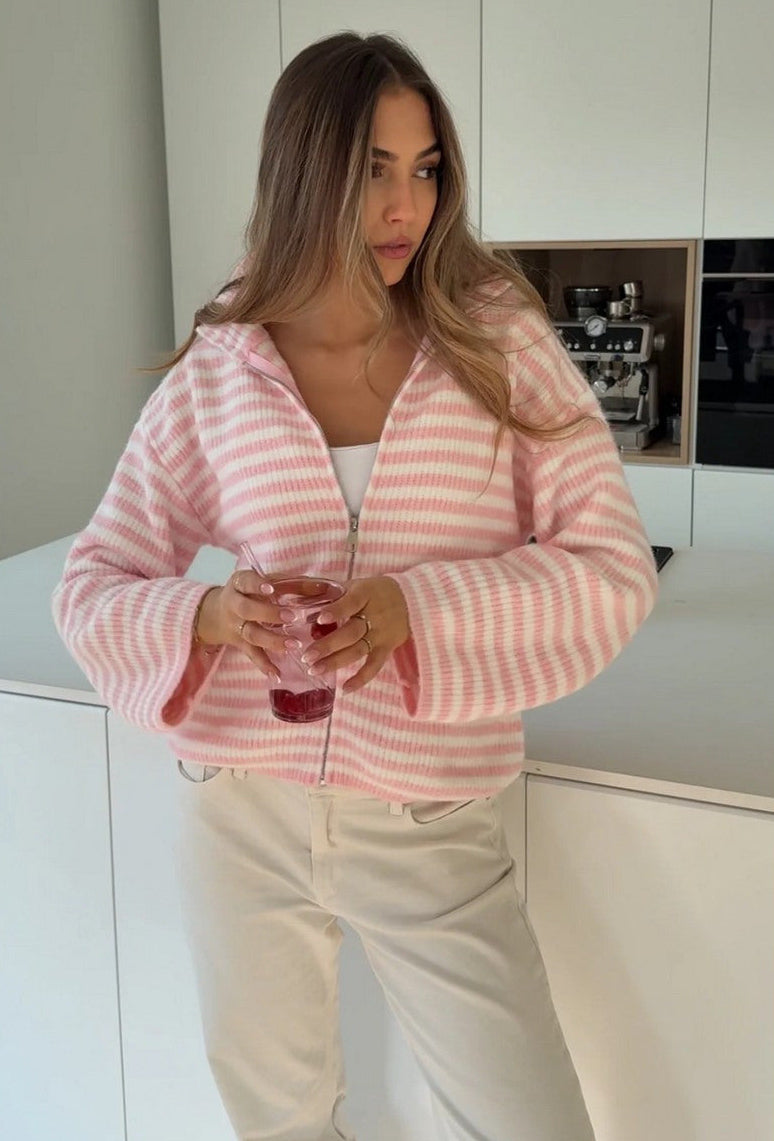 Zip-Strickjacke Juna