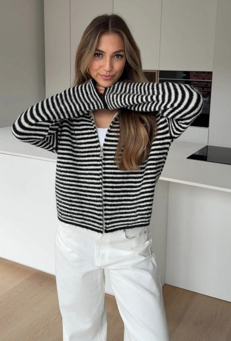 Zip-Strickjacke Juna