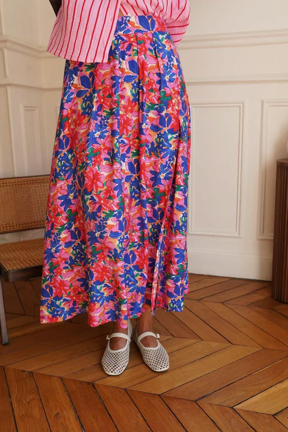 Blumen Midi Rock