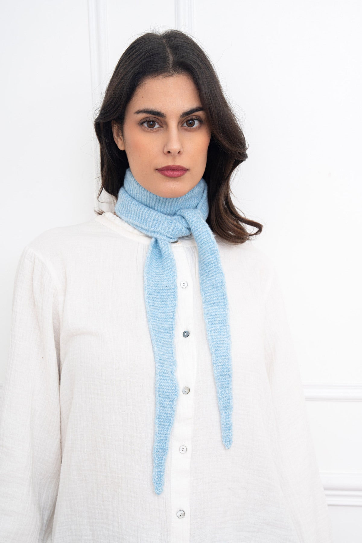 Mini Strickschal lang