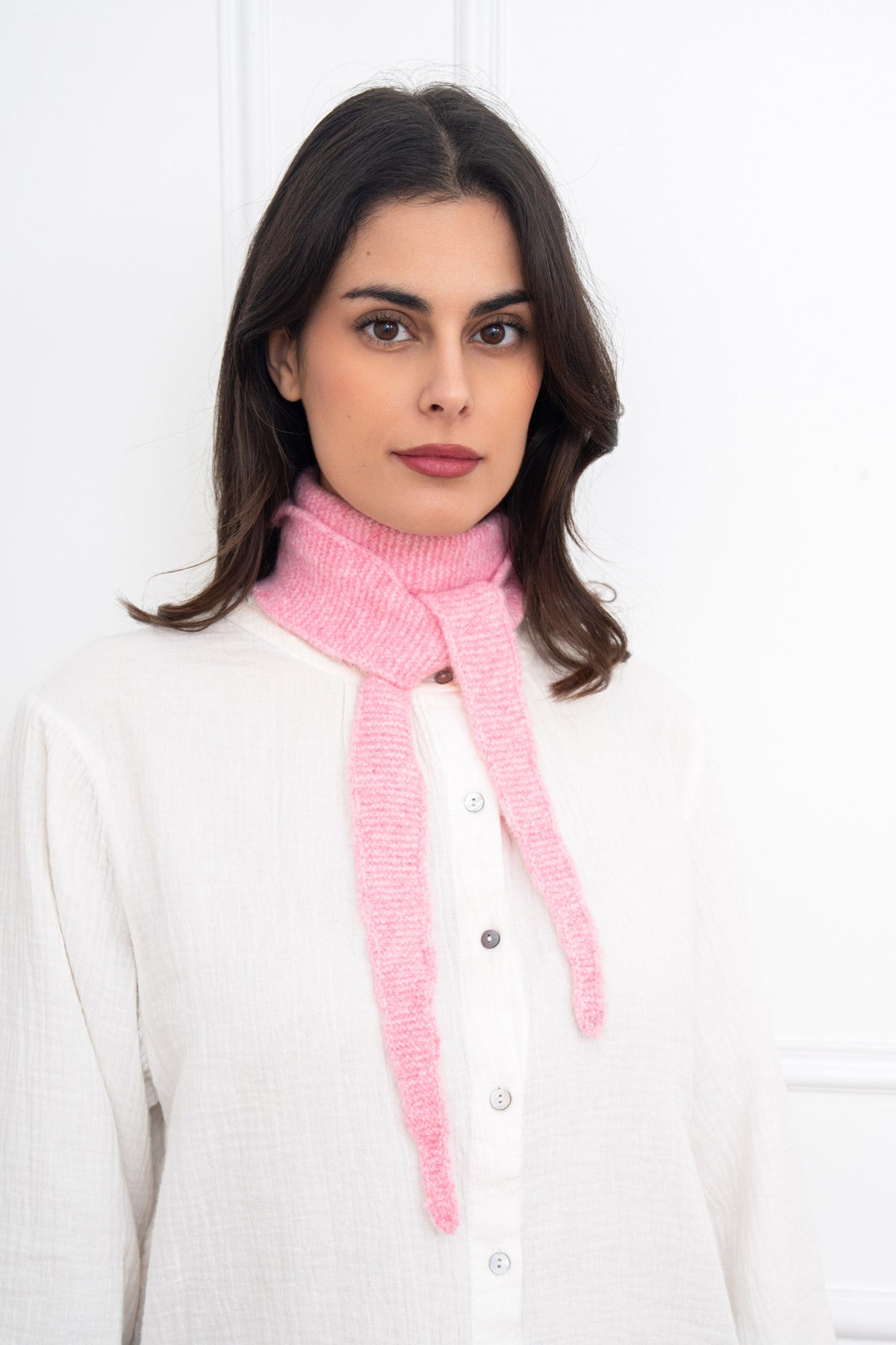 Mini Strickschal lang