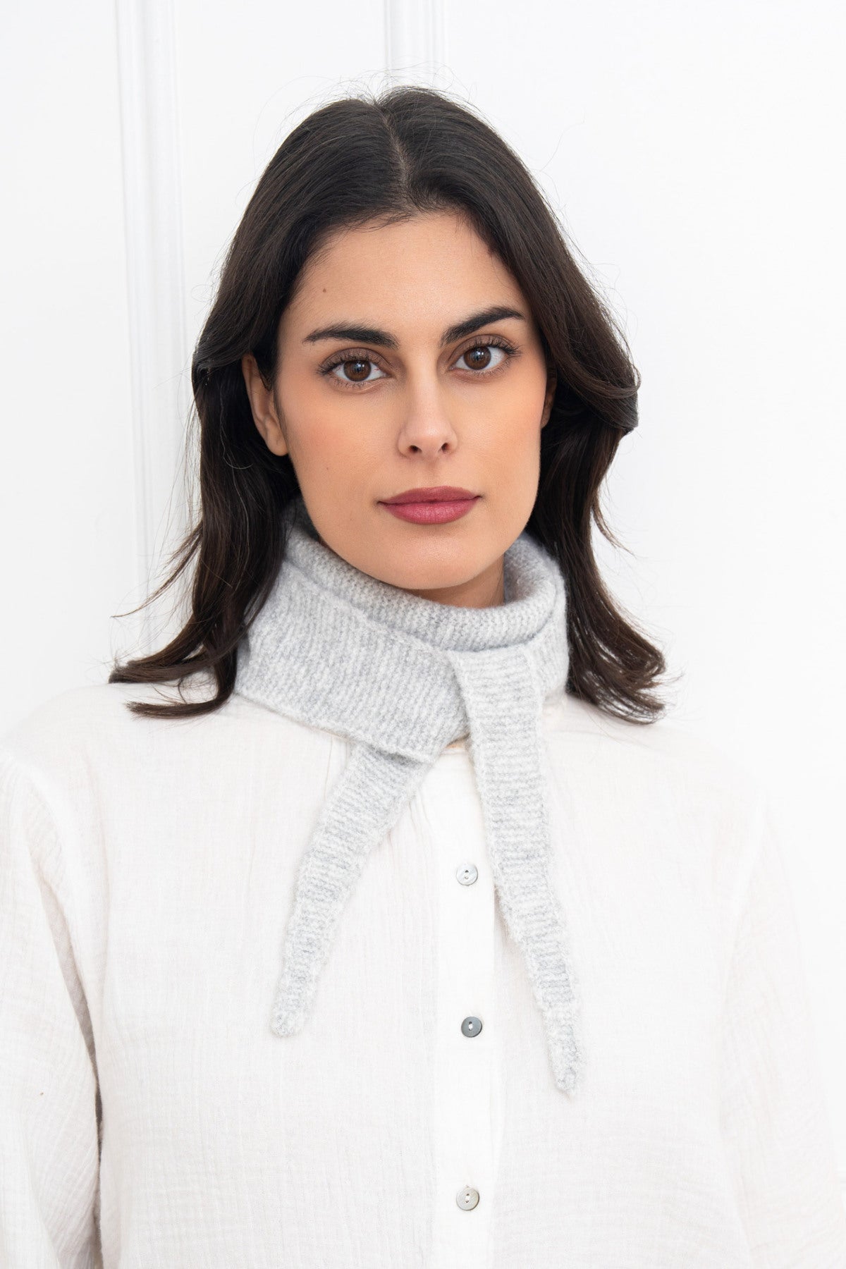 Mini Strickschal lang