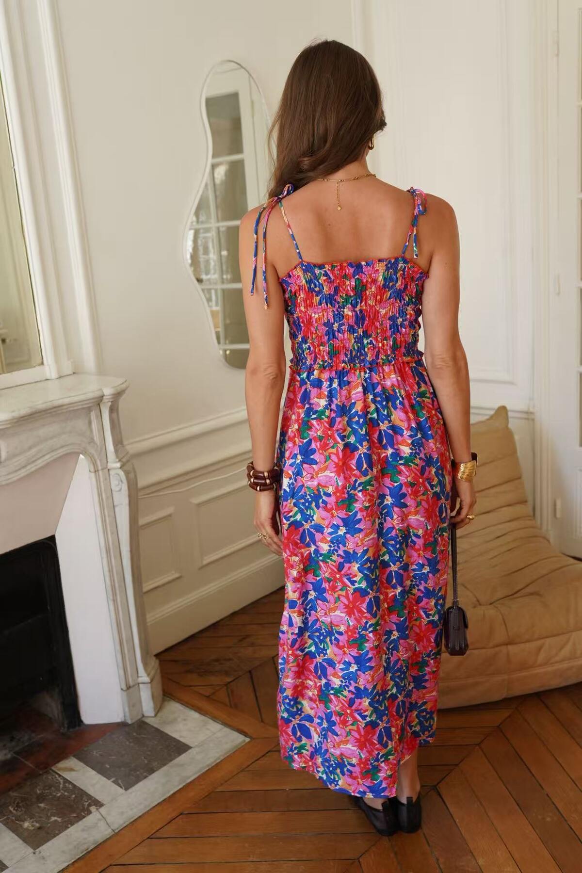 Blumen Maxi Kleid