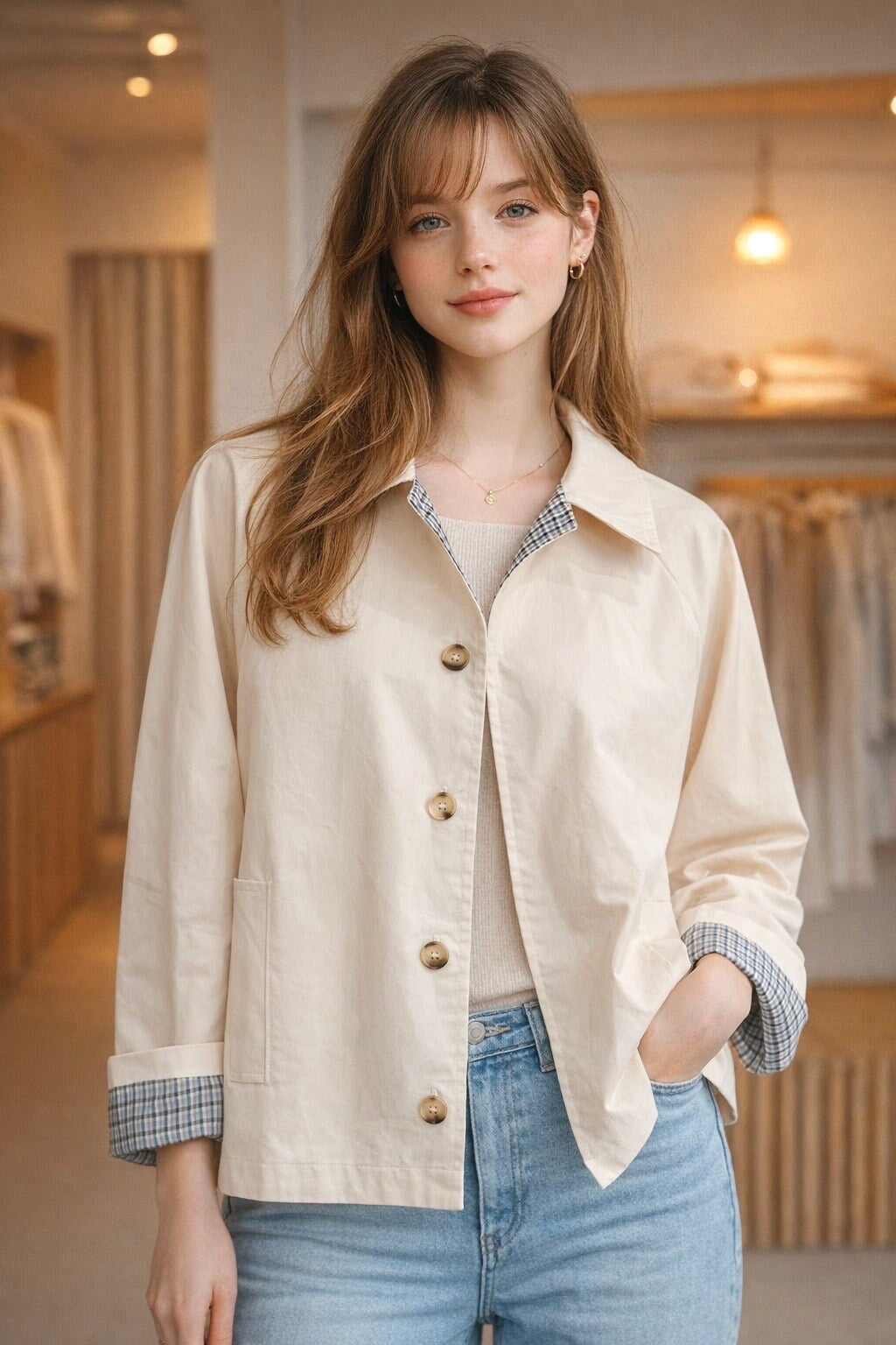 Kurzer Trenchcoat